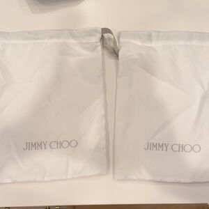 Jimmy Choo White Dust Bags Set